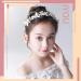 IYOU Princess Pearl Headpiece Gold Bowknot Headband Crystal Bridal Wedding Hair Accessories Holy Communion Hair Tiaras for Flower Girls - Buy Online on GoSupps.com