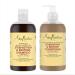 Unilever SheaMoisture Shampoo and Conditioner for curly chemically treated or heat styled hair Jamaican Black Castor Oil Shampoo 1x 384 ml Conditioner 1x 384 ml 2 pieces