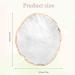 Harz Nail Art Palette - White Mixing Plate with Golden Rim for Nail Polish & Makeup | Perfect for Creative Nail Art Designs - Buy Online on GoSupps.com