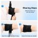 Supegear Compression Bracelet for Upper Arm - Comfortable Biceps Tendinitis Support Sleeve for Pain Relief & Muscle Tension (Black) - Buy Online on GoSupps.com