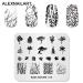 Nail Art Stamping Plate NA018 | Nature Branch & Coconut Tree Design | DIY Nail Polish Tool | International Shipping Available - Buy Online on GoSupps.com