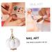 minkissy Nail Art Practice Holder Nail Art Display Stand Nail Art Practice Stands Nail Training Stand Artificial Nail Holder Nail Holder for Press Ons White Plate Pearlescent 5.4x3.5cm White - Buy Online on GoSupps.com