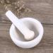 60MM Porcelain Mortar and Pestle Set with Pour Spout - Ceramic Pill Crusher for Easy Medication Grinding - Buy Online on GoSupps.com