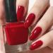 COSMOO 13ml Red Quick Dry Nail Polish Red Vegan Chip-Resistant Long-Lasting Nail Lacquer for Nail Art Varnish 0.43 fl oz