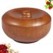 FARUTA Wooden Shaving Bowl for Men - Teak Wood Shaving Cream Bowl with Lid | International Shipping Available - Buy Online on GoSupps.com