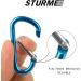 STURME Aluminum D Ring Carabiners Set - 24 PCS Mini Keychain Clips for Outdoor Camping - Durable & Spring Loaded Gate - Buy Online on GoSupps.com