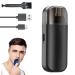 Nose Hair Trimmer for Men Electric Portable Waterproof Womens Nose Eyebrows Clippers Cutter Scissors USB Rechargeable with Dust Protection Cap (Black)