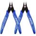 Wire Cutters 2pcs Side Cutters Cable Cutters Precision Flush Cutters Electrical Cable Cutter Cutting Plier Side Snips Diagonal Pliers Cutting Pliers Tool for Coil Making Home DIY Jewelry Blue