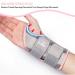Nucamper Breathable Wristwear Bandage for Arthritis & Tendinitis - Adjustable Metal-Style Stabilizer for Men & Women - Gray-Pink L/XL Right Hand - Buy Online on GoSupps.com