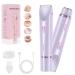 Rasoir Klyne 2.0 Klyne Tondeuse Femme 2-En-1 Rasoir lectrique Femme Intime Surete tanche IPX 7 Convient pour Le Visage Les Jambes et Les Aisselles (Violet)