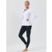 FITTIN Seamless Long Sleeve Workout Top - Women's Crew Neck Sport Shirt for Running, Yoga, Dance - White, Small - Buy Online on GoSupps.com