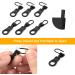 6-Pack Removable Metal Zipper Pull Tabs for Clothing Jackets Pants & More - Black Zipper Replacement for Bags & Backpacks - Buy Online on GoSupps.com