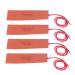 Silicone heating mat 20W 12V thin 4 pieces of silicone rubber heating cushion heating temperature 120-150 C for industrial equipment pipes containers suitable 50x150mm