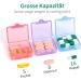 OPRET 3-Piece Portable Pill Organizer - Small Tablet Box for Vitamins Fish Oil & Tablets - Travel-Friendly (Blue Purple Pink) - Buy Online on GoSupps.com