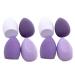 8 PCS Makeup Puff Sponge Cosmetics Powder Puff Foundation Make-up For Women Blender Makeup Tool Set(Purple 8 PCS(no box))