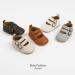 Baby Girls Mary Jane First Walking Shoes | Anti-Slip Princess PU Leather | 12-18 Months | Infant Baby Shoes - Brown - Buy Online on GoSupps.com