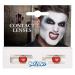 Boland 40011 - Coloured contact lenses Freak black without prescription monthly lenses 2 pieces
