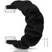 Compatible for Popglory P22 Band  Fabric Elastic Scrunchie Elastic Women Cute Replacement Straps Compatible for Popglory P22 / Donerton Smartwatch / iTouch Air 3 / IOWODO R3Pro Smartwatch Black - Buy Online on GoSupps.com