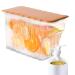Cold Kettle with Faucet - Juice Dispensers for Parties Cold Kettle with Faucet in Refrigerator Leak-Proof Water Container for Iced Tea Juice Cola Lemonade 3.6L Nicything White