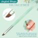 3PCS Nail Clean Up Brushes for OPI - Acetone Resistant Cuticle Cleaning Nail Art Precision Tools in Jade Green - Buy Online on GoSupps.com