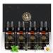 Aromatherapy Chamomile Essential Oil Set for Air Freshener 100% Pure Vetiver Essential Oils for Diffuser 100% Pure Peppermint Oils Set 4x10ml Aromatherapy Eucalyptus Oils Set for Humidifier
