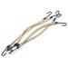 Minkissy 20PCS Ponytail Hooks - Elastic Rubber Hair Bands & Bungee Cords for Women & Girls (Apricot Beige 12.5cm) - Perfect Hair Tie Ropes - Buy Online on GoSupps.com