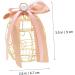 COOLHIYA Bird Cage 2pcs Box Bell Creative Treats Birdcage Wedding Sweets Birthday for Party Shaped Golden 8.3X6.7CM - Buy Online on GoSupps.com