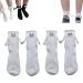 NAKEAH Funny Magnetic Suction 3D Doll Couple Socks Couple Magnetic Hand Holding Socks Unisex Funny Couple Holding Hands Sock White