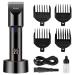 KEMEI Black Hair Clippers for Men Adjustable Blade Cordless Clipper Professional Barber Clippers USB Rechargeable Wireless Haircut Clippers km-3293