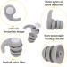 Soft Reusable Swimming Ear Plugs - Waterproof Silicone Noise Reduction for Adults - Grey - Buy Online on GoSupps.com