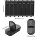 Weekly PU Leather Pill Organizer Case - AM PM Daily 2 Times a Day Vitamin Fish Oil Supplement & Medicine Holder (Black) - International Shipping Available - Buy Online on GoSupps.com