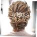 Healeved Pearl Hair Comb Wedding Bridal Hair Comb Hair Accessories for Bride Rattan Circle Mirror Rhinestone Hair Accessories Bridal Headpiece Bride Tiara Bride Wedding Styling Hair Metal - Buy Online on GoSupps.com