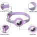 Airtag Cat Collar - Leather Reflective Adjustable GPS Neck Band for Tracking | Anti-Losing Airtag Case for All Cat Sizes (XS Purple 19-26cm) - Buy Online on GoSupps.com