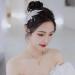 1 Pair Gold Fascinator Bridal Hair Clip Wedding Headband Hair Vine Headdress Pearl Feather Hair Piece Hair Pin Wedding Hair Accessories Bride Hair Clips for Prom Party - Buy Online on GoSupps.com