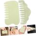 Oatipho Jade Gua Sha Comb Manual Face Scraping Tool for Skin Massage | Chinese Gua Sha Boards & Broad Tooth Scratch Massager - Buy Online on GoSupps.com