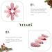 Vatocu Christmas False Nails - Short Red Press on Nails with Snowflakes, Elk, and Snowman Designs - 24pcs for Women and Girls - Buy Online on GoSupps.com
