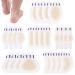Bladder pavement hydrocolloid pavement 24 pieces of waterproof gel pavement heel bladder plaster bladder pavement heel hydrocolloid pavement blister pads gel patch for bladder foot protection
