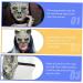 Homsfou Halloween Mask - Cat Skull Half Face Costume with Ears | 3D PU Party Props for Cosplay - Buy Online on GoSupps.com