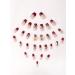 verysparkling 30pcs Butterfly Red Coffin Fake Nail Butterfly Red Press on Nails Butterfly Rhinestone Coffin Nails Luxurious Nails Acrylic Nails Fake Nails For Women Girls - Buy Online on GoSupps.com