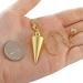 Jsdde Gold Copper Pendulum Pendant with Chain - Esoteric Radiesthesia for Reiki Healing Dowsing & Scrying - Buy Online on GoSupps.com