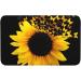 Vanani Sunflower Floral Butterflies Art Flannel Non-Slip Carpet Easy To Take Care Of Moderate Thickness Suitable For Front Door Garage Door Back Door Bedroom And Kitchen. White One Size - Buy Online on GoSupps.com