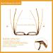 COJWIS 5 Pack Blue Light Filter Reading Glasses for Men & Women - Anti-Tiredness UV Protection Spring Frame - 0.75X Color-1 - Buy Online on GoSupps.com