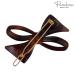 Parcelona French Bow Tortoise Shell Brown Matte Finish Set of 2 Hair Clip Barrettes | Made in France - Buy Online on GoSupps.com