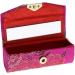Stylish Portable Lipstick Case Set - Chinese Floral Lip Balm Organizer with Makeup Mirror | 5 Pcs for Travel & Storage - Buy Online on GoSupps.com