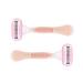 2Pcs Disposable Razors for Women 2 Count a Smooth Shave Hair Removal Designed Pink
