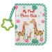 Baby Photo Album Soft Fabric Photo Album First Photo Album Gift for Baby 4x6 Inches Holds 17 Photos Green