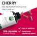 Montmorency Sour Cherry Capsules - 180 Capsules, 1200mg Daily Dose, Vegan, 3 Months Supply by Green Naturals - Buy Online on GoSupps.com