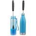 Food-grade Nylon Bristles Scrub Brush Glass Ceramic Bottle Cleaner Long Handle Cup with Stainless Steel Blue - Buy Online on GoSupps.com