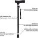 Telescopic Non Slip Crutches Elderly Canea Old Man Walking Stick Tapping Stick T Handle Baston Elder Stable Crutch Hiking Elderly and Arthritis Seniors Disabled Black Walk for Elderly rollator walker - Buy Online on GoSupps.com