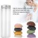 Konjac Wash Face Flutter Set - 8pcs Round Type Body Sponges for Deep Pore Cleansing and Exfoliation - Buy Online on GoSupps.com